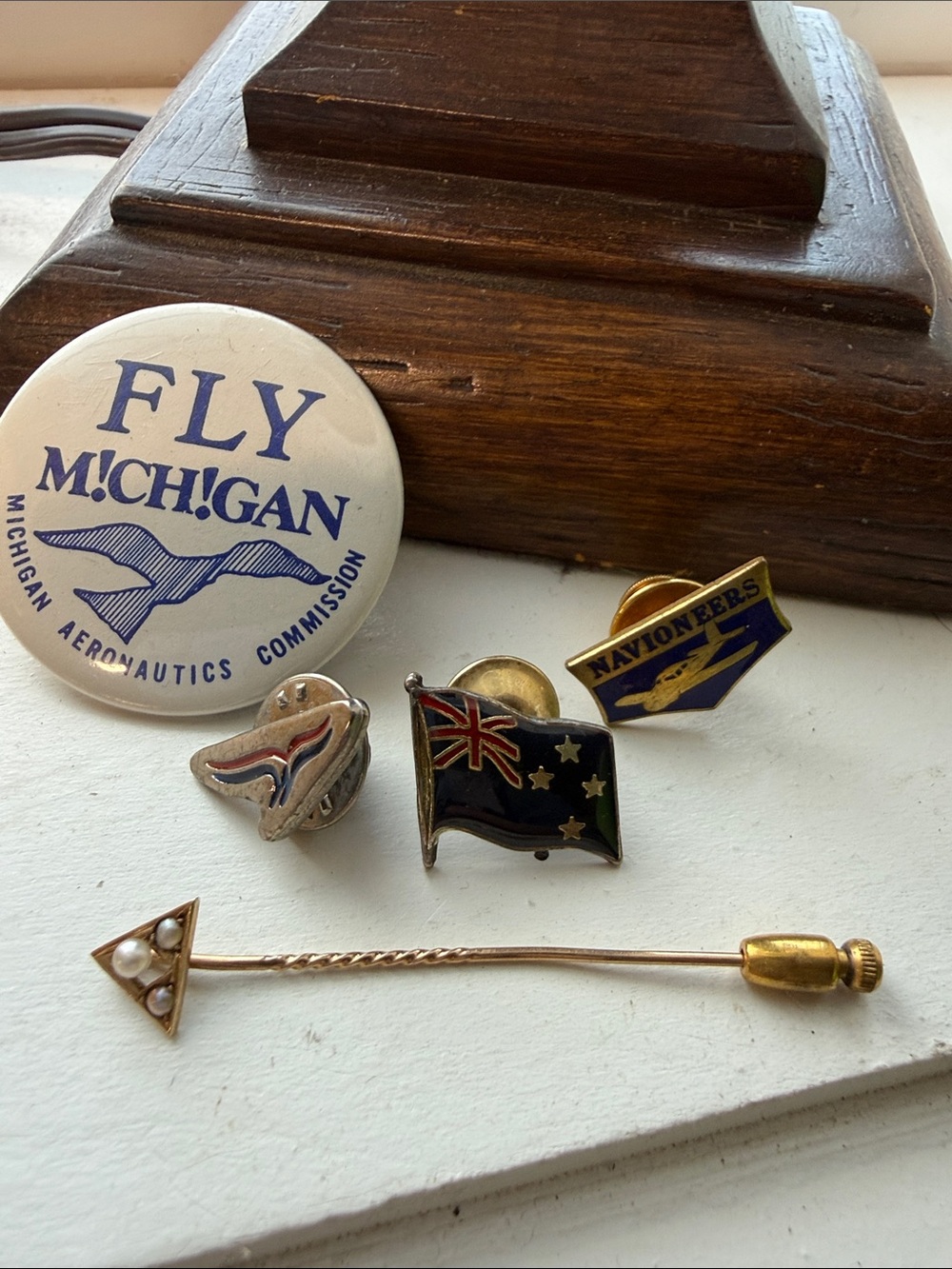 Vintage Aviation & Travel Pin Lot